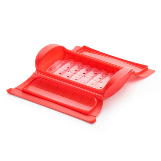 Microwave Steam Cooker with tray 1-2 p. Quick and healthy steam cooking in your microwave!