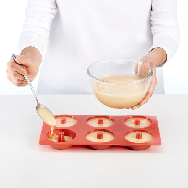 Donut Mold Silicone 6 hole donut mold.