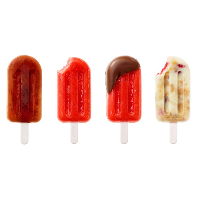 Set of 4 Stackable Ice Lolly Moulds Prepare easy Ice Lolly recipes with these ice cream moulds!
