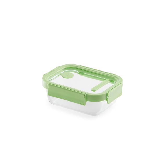 Glass leakproof Container Rectangular, 640 ml 640 ml capacity