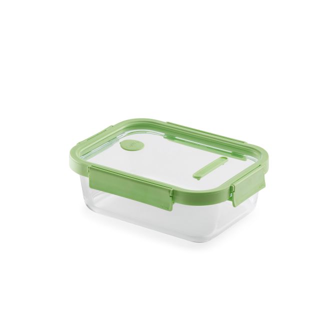 Glass leakproof Container Rectangular, 1520 ml 1520 ml capacity