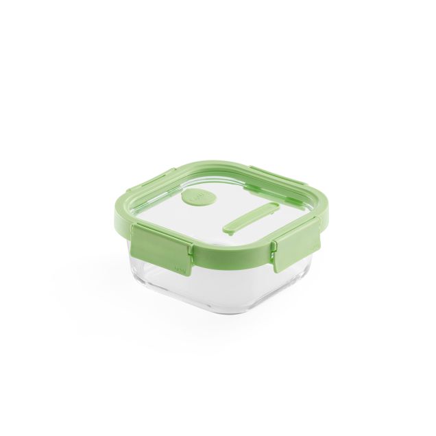 Glass leakproof Container Square, 800 ml 800 ml capacity