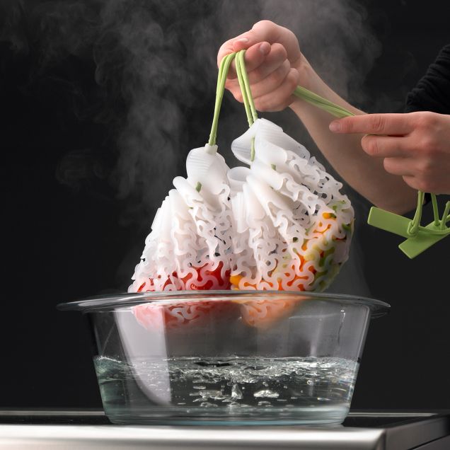 Malla De Cocción ¡Escaldar y cocinar los alimentos por separado!