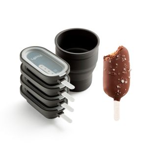 Set of 4 Classic Creamy Ice Lolly Moulds Your own creamy whim with these ice cream moulds!