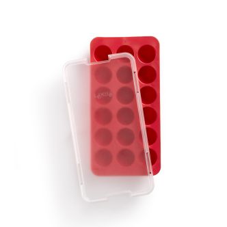 Round ice cube tray with lid The funniest way to refresh yourself!