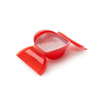Deep Steam Case With Tray 1-2p. - Red