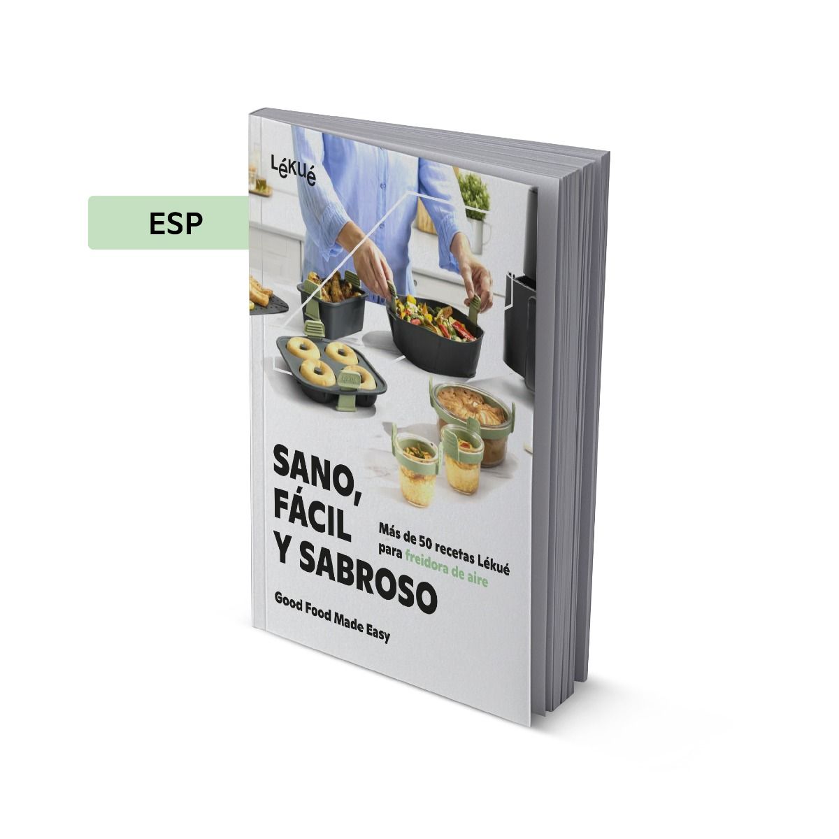 Libro de Air fryer, espa&ntilde;ol &iexcl;Platos deliciosos, sanos y listos en minutos!