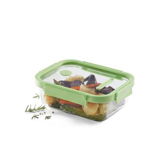 Glass leakproof Container Rectangular, 1520 ml 1520 ml capacity