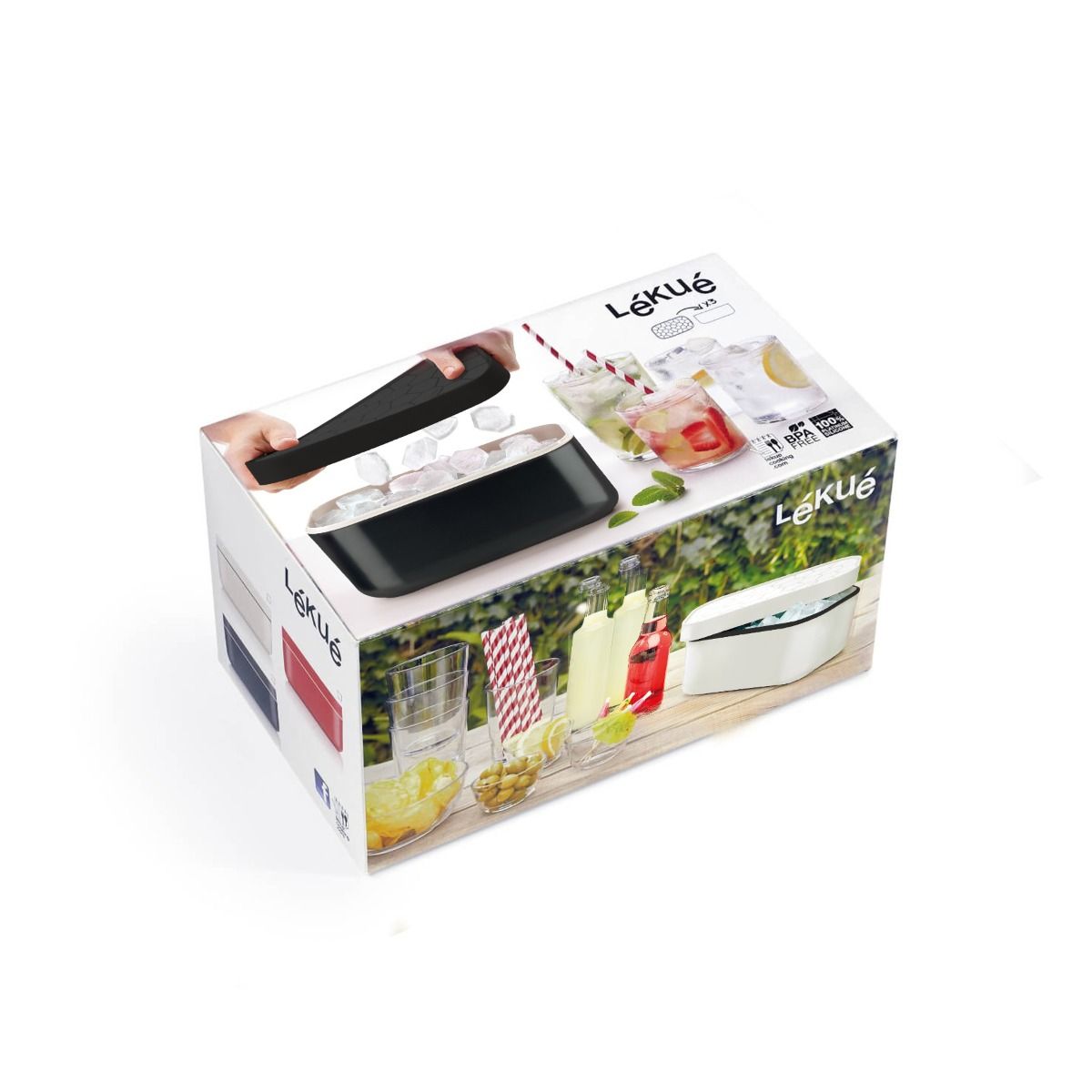 Ice Box Ice cube tray to make and storage ice cubes LÉKUÉ