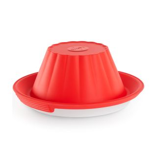 Molde para flan con plato ¡Giro seguro y perfecto!