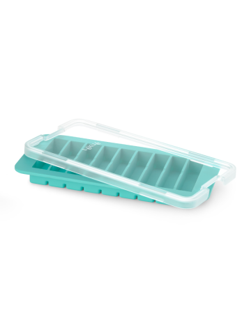 Bandeja para barritas de hielo con tapa ¡Hielo ideal para botellas, sin complicaciones!