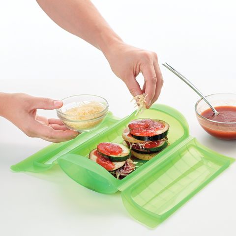 Microwave Steam Cooker with Tray 1-2 p Quick and healthy steam cooking in your microwave!