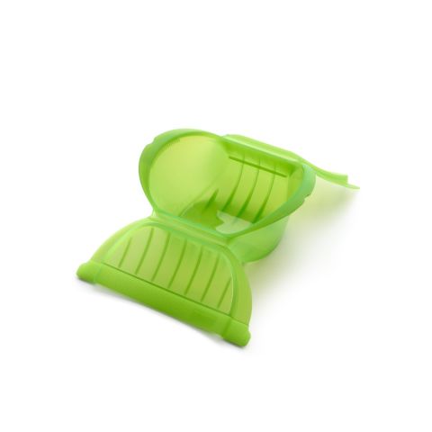 Estuche de Vapor hondo 1-2 p. ¡Cocina al vapor verduras y sopas fácilmente en tu microondas!