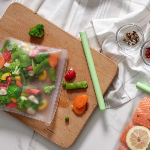 Bossa reutilitzable plana M Emmagatzema amb sabor!