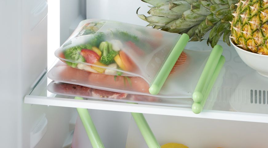 Bossa reutilitzable plana M Emmagatzema amb sabor!