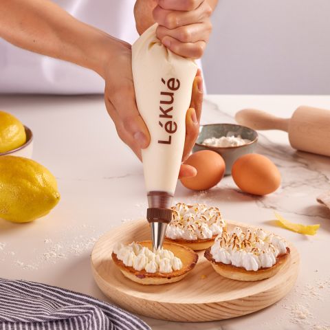 Set Mànega de pastisseria reutilitzable Prepara les teves postres com un pastisser expert mentre fas servir menys plàstic!