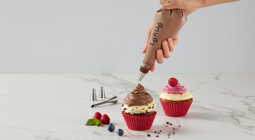 Set Mànega de pastisseria reutilitzable Prepara les teves postres com un pastisser expert mentre fas servir menys plàstic!