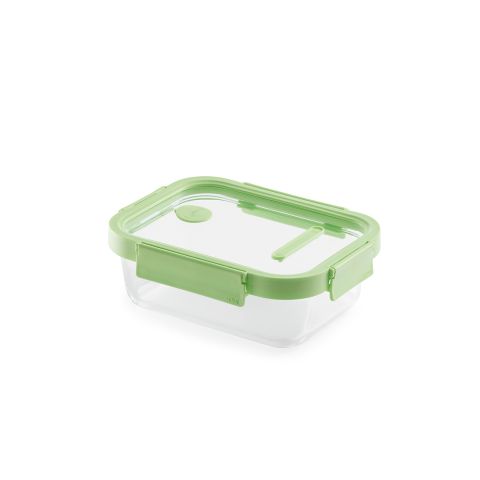 Recipiente hermético 100% de vidrio 1050 ml rectangular 1050 ml de capacidad