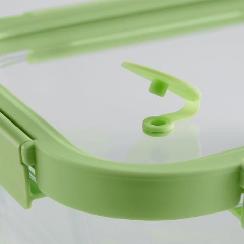 Glass Container leakproof Square, 320 ml 320 ml capacity