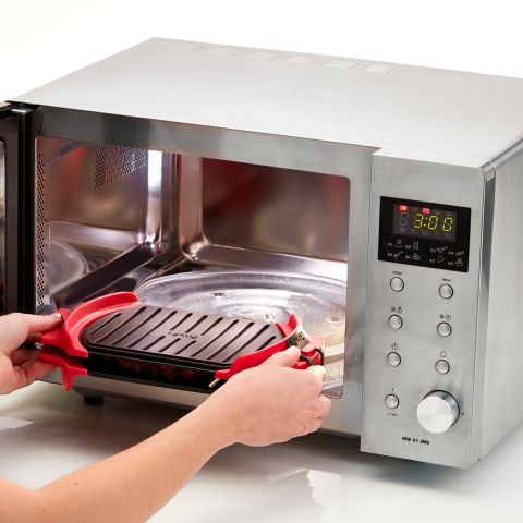 Grill XL pour micro-ondes, USA - Red
