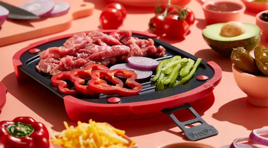 Grill XL pour micro-ondes, USA - Red