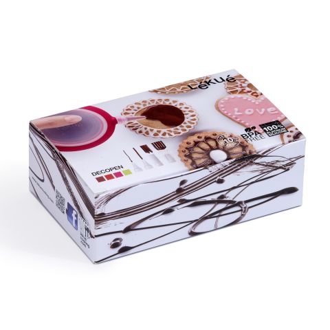 Decopen 4 broquets Postres i salats més macos amb el teu bolígraf decorador.