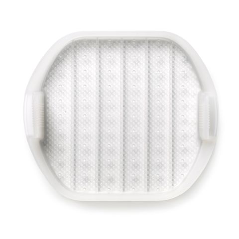 Estuche de Vapor con bandeja 3-4 p. ¡Cocina al vapor fácilmente verduras grandes y sopas en tu microondas!