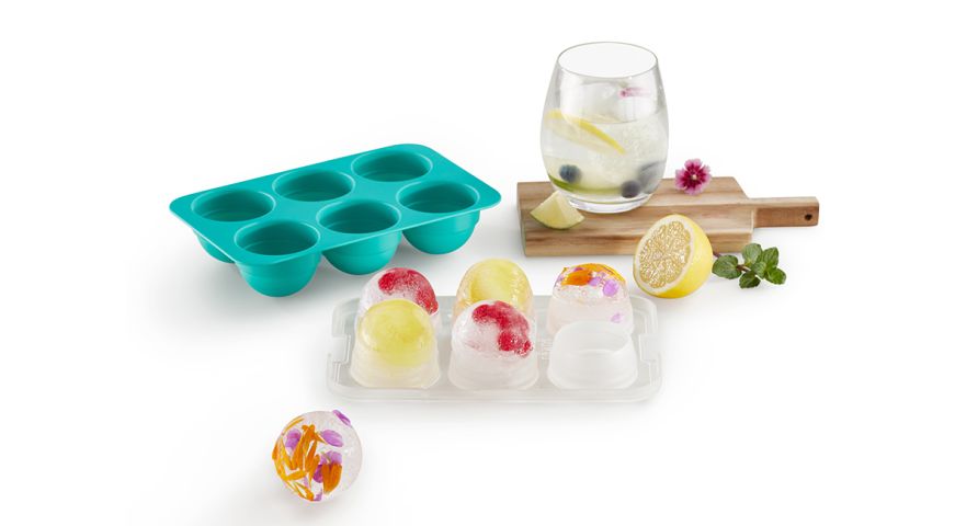 Cubitera XL de forma esférica ¡Frescura duradera para tus bebidas!