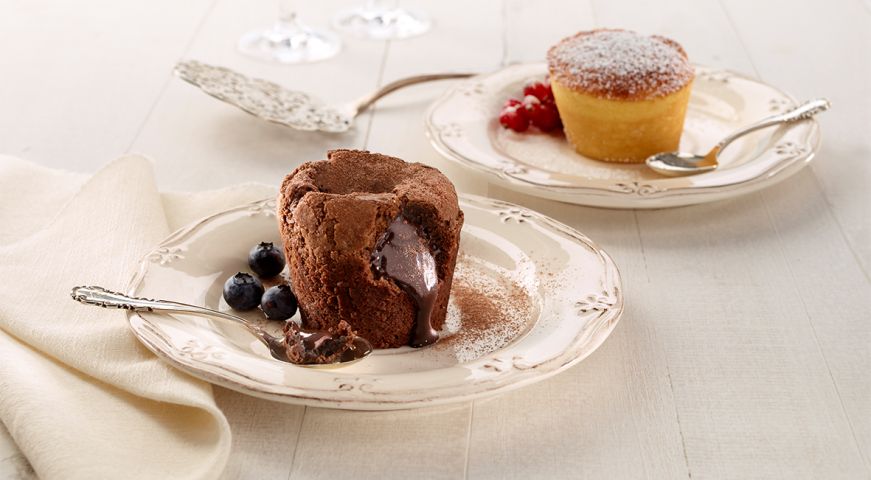 Moule Fondant, Ensemble de 6 Faites cuire 6 délicieux gâteaux de lave fondue dans des moules individuels.