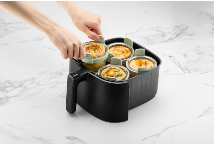 Air fryer Glass Mini Cups Set of 4 Easy meals for one in the air fryer!