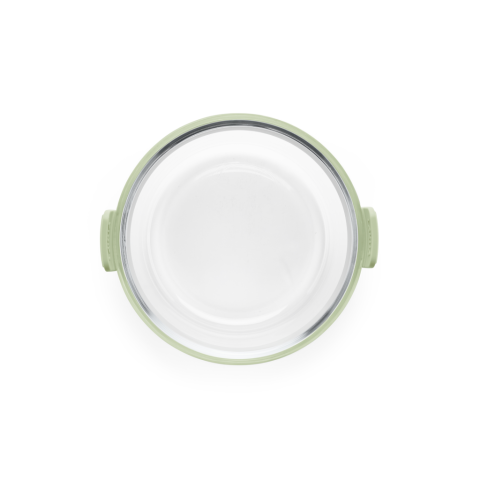 Air fryer Round Glass Dish Made of glass with easy-to-grip handles!
