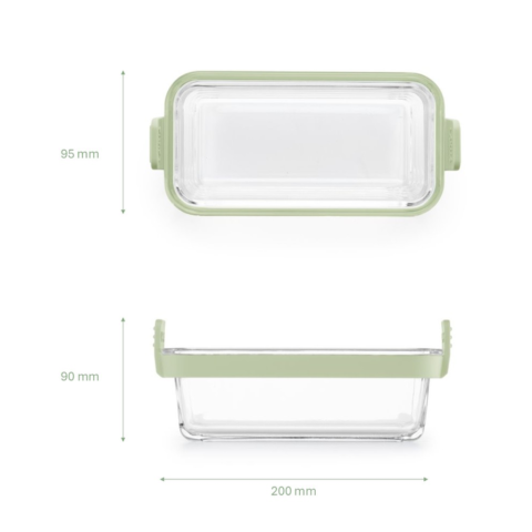 Plats en verre rectangulaire pour friteuse à air (lot de 2) Cuisinez en deux façons, rapidement et proprement dans votre air fryer!