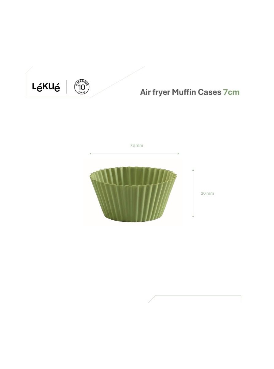 Moldes muffin para Air fryer 7cm, Set 4 ¡Ajuste perfecto, cocción perfecta!