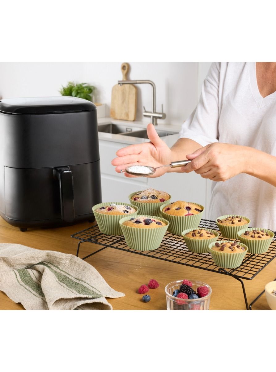 Moldes muffin para Air fryer 7cm, Set 4 ¡Ajuste perfecto, cocción perfecta!