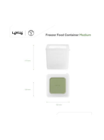 Freezer Food Container, Medium From freezer to pan, easily!