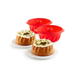 Set of 2 Mini Savarin Molds ø 5.9 in Delicious and appetizing savarins