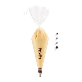 Reusable Piping Bag Kit Prepare your desserts like an expert pastry chef while using less plastic!