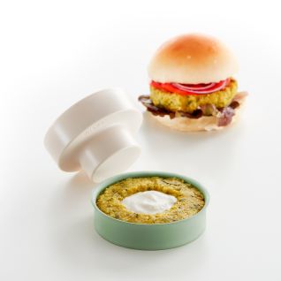 Veggie Burger Mold Filled vegetable burgers