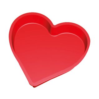 Molde Corazon Un molde de silicona en forma de corazón.