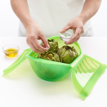 Deep Steam Case with Cookbook, 3-4P - Green
