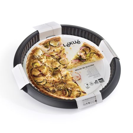 Quiche Mould, 28 cm Bake your quiches in this round Silicone mould.