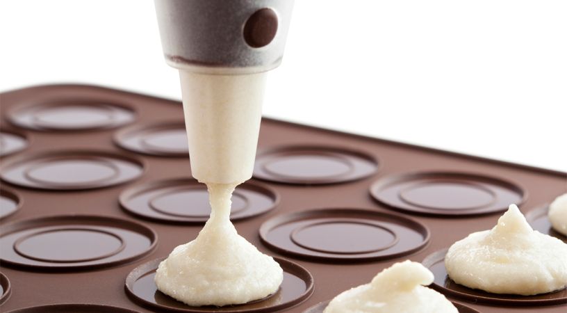 Kit Macaron Kit de repostería con todo lo necesario para realizar deliciosos macarons.