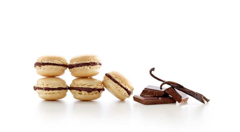 Tapete Macaron Esterilla que permite preparar fácilmente los típicos macarons franceses.