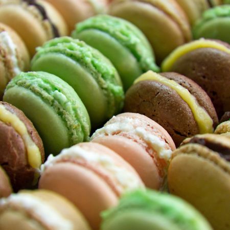 Tapete Macaron Esterilla que permite preparar fácilmente los típicos macarons franceses.