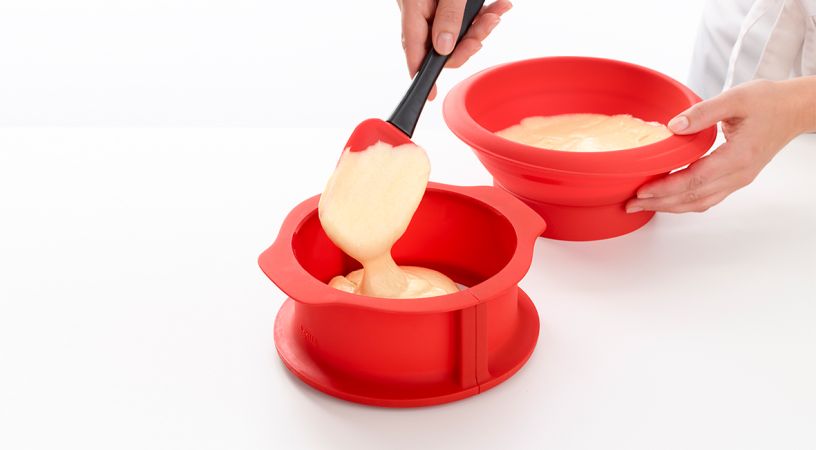 Duo Springform Mold ø 6” with ceramic plate Round springform mould for you most delicate cakes.
