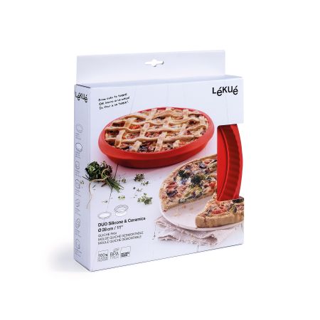 Quiche Pan ø 28 cm with ceramic plate Bake and remove your quiches from the mould with no hassle.