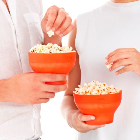 Mini Microwave Popcorn Maker Set of 2 Your perfect serving of homemade popcorn!