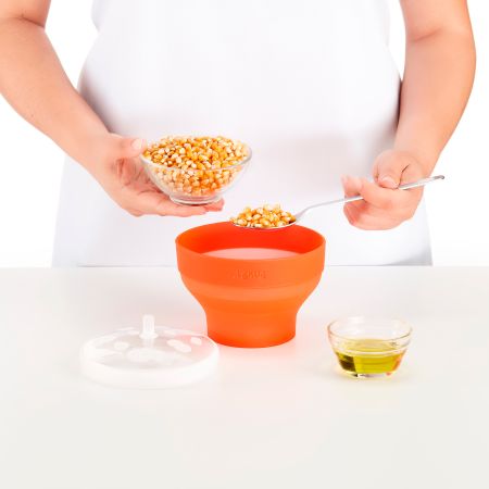 Mini Microwave Popcorn Maker Your perfect serving of homemade popcorn!