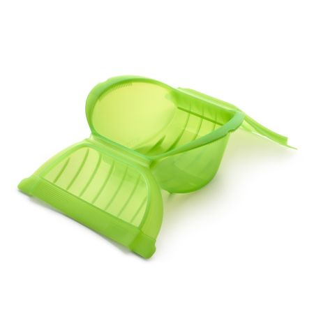 Estuche de Vapor hondo 3-4 p. ¡Cocina al vapor fácilmente verduras grandes y sopas en tu microondas!