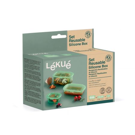 Reusable Silicone Boxes (set of 3) Say goodbye to single-use wrappings!